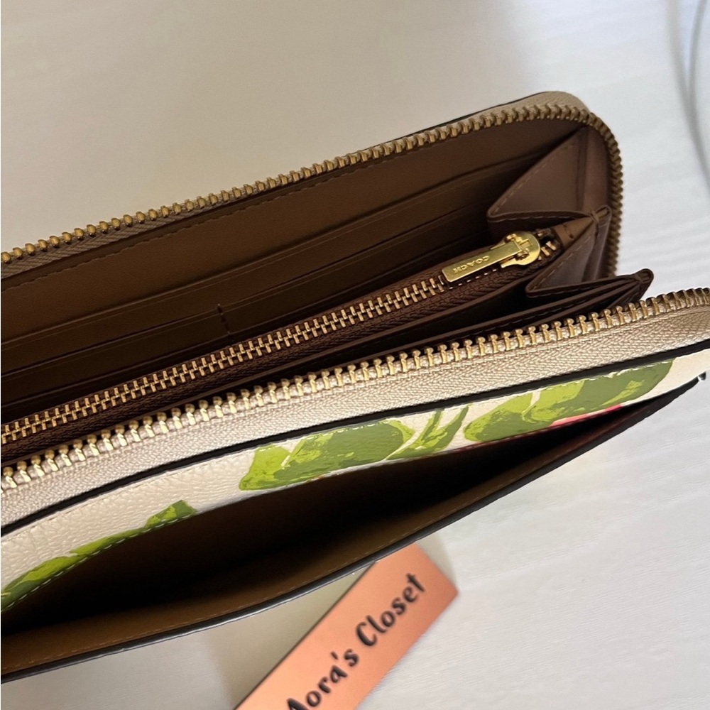 Coach Colorful Floral Women's Wallet - Picture 8 of 11
